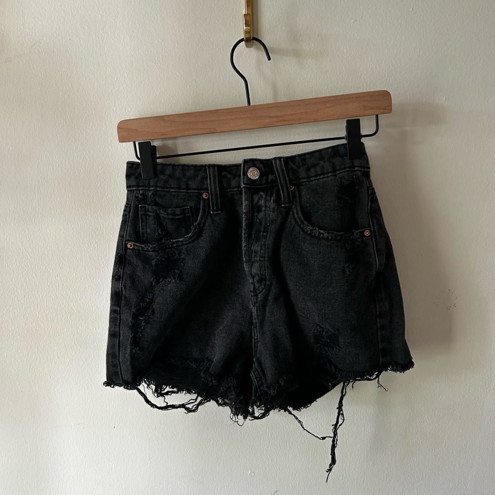 Wild Fable Charcoal Distressed Jean Shorts